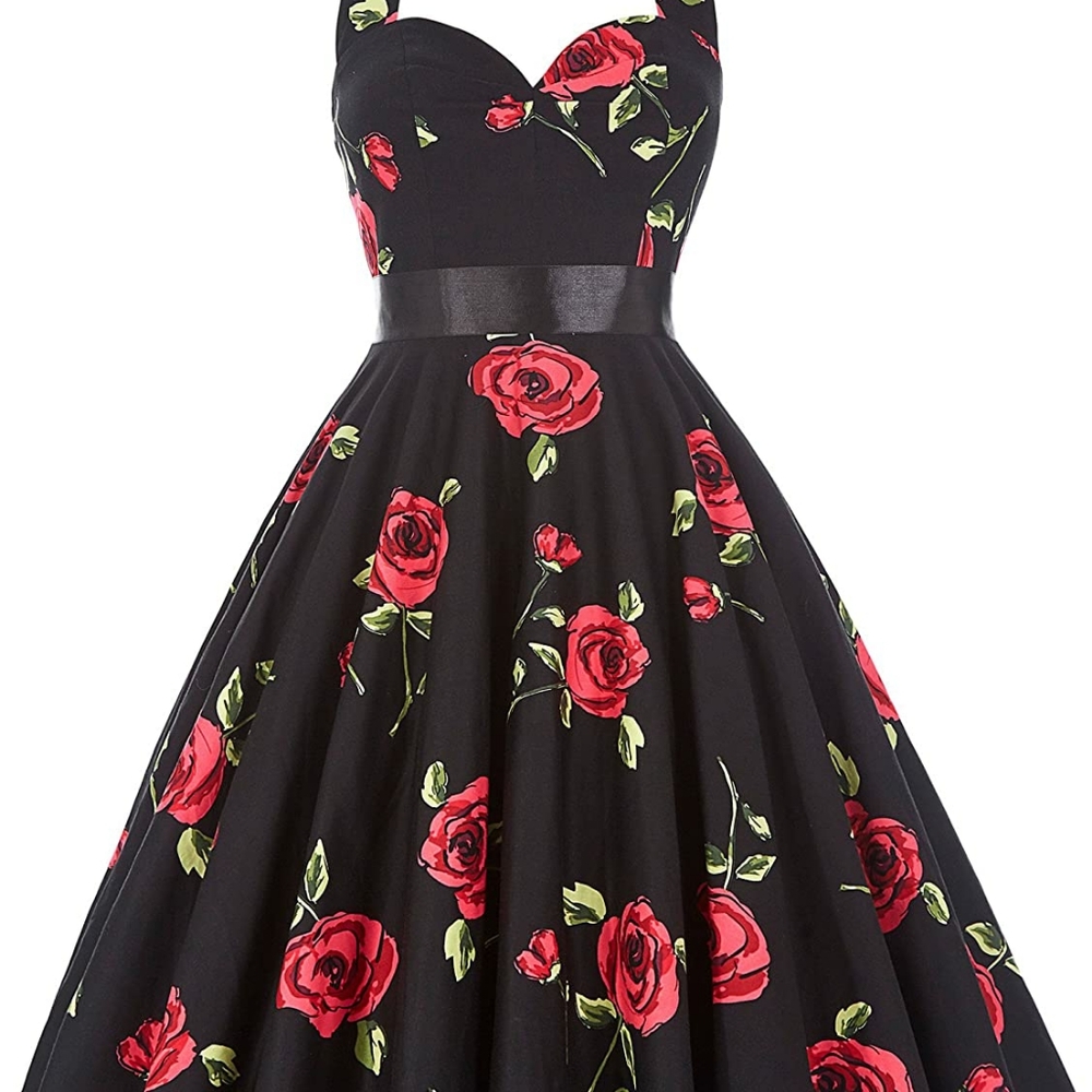 Sleeveless floral dress